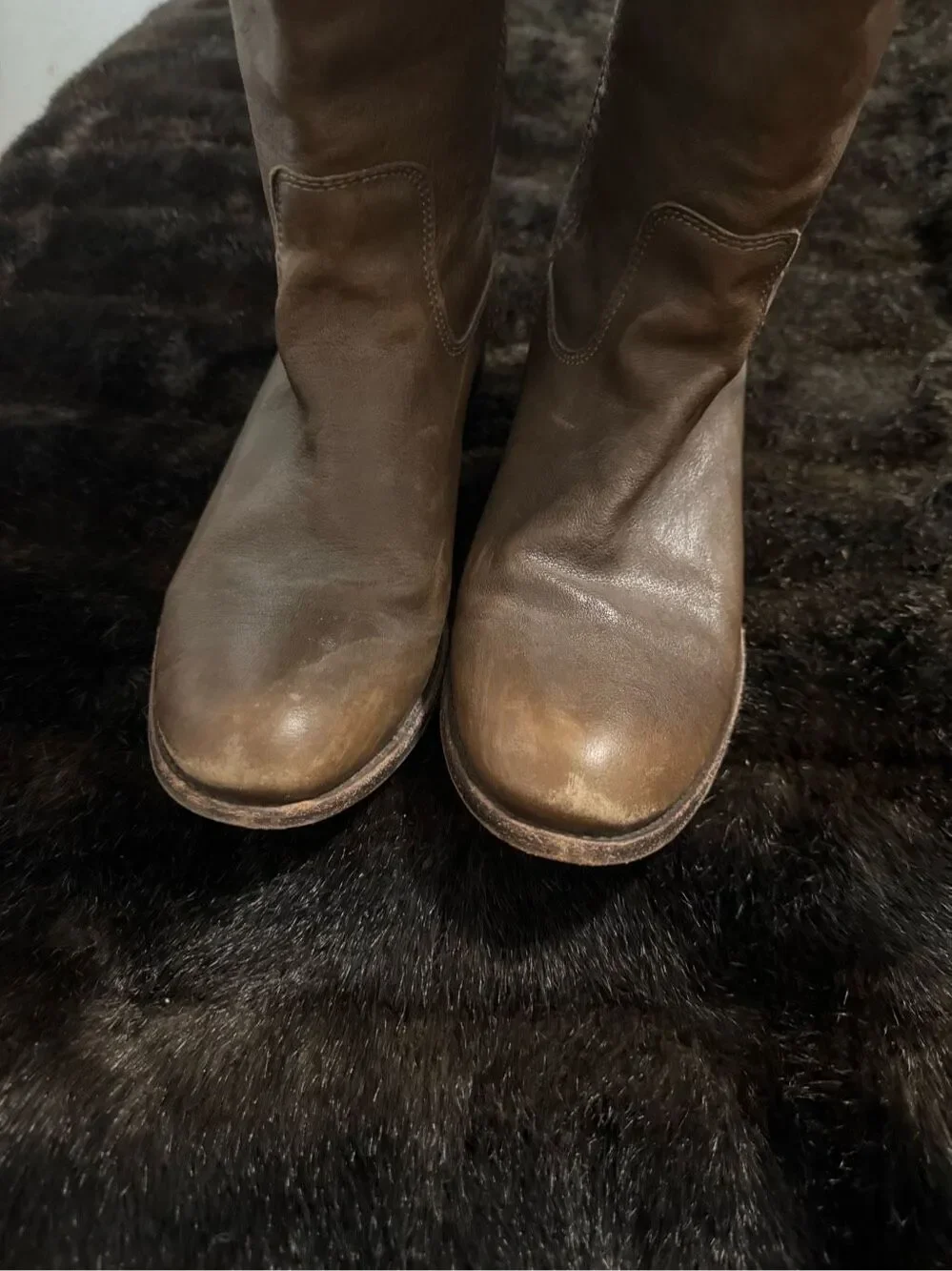 FRYE MELISSA BUTTON  BOOTS 10 B leather tall equestrian western horse